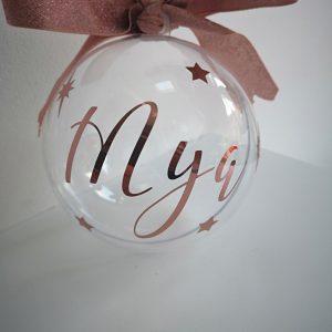 Christmas Fillable Personalised Bauble