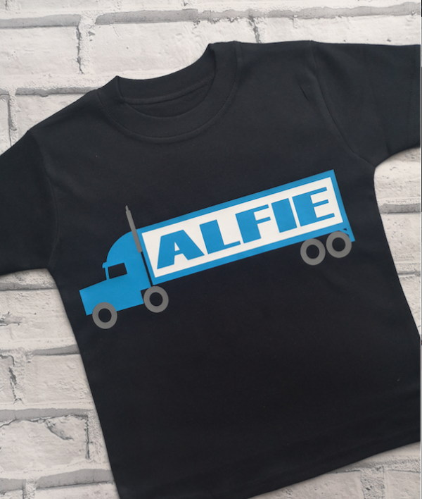 Personalised lorry t-shirt