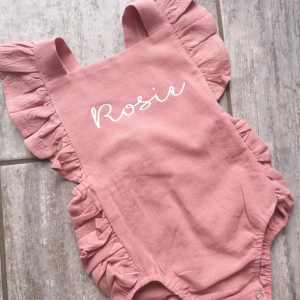 Personalised Frilly Romper
